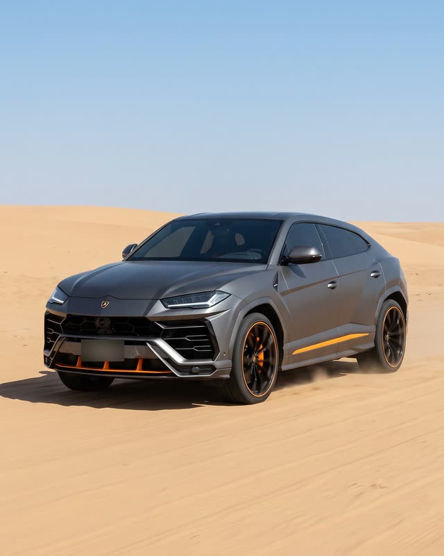 Lamborghini Urus in the desert